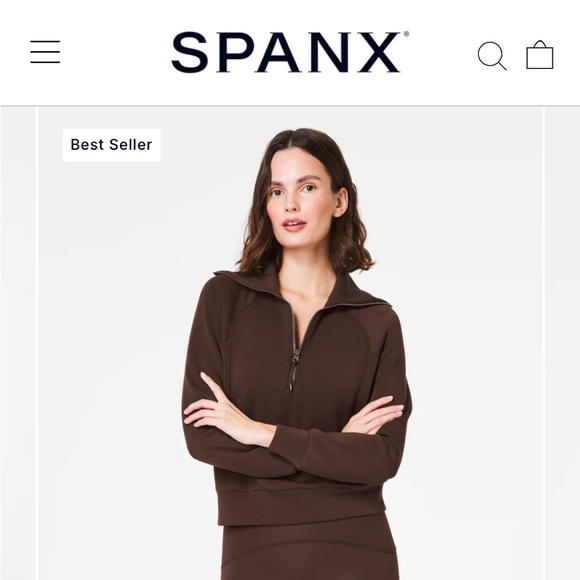 Spanx Air Essentials quarter zip. - Picture 4 of 4